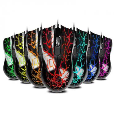 MG007 wilder Leopard Notebook mit USB Maus Spiel Verbindungon außen groß Helle