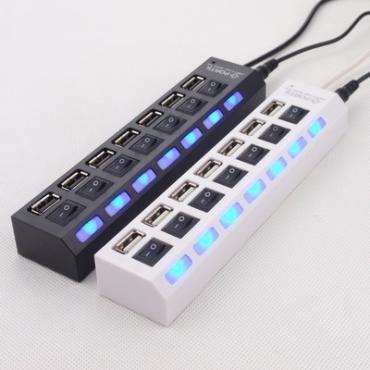 mit einem Schalter sieben USB2.0 USB Splitter 7 Port USB Hub USB Hub Hersteller