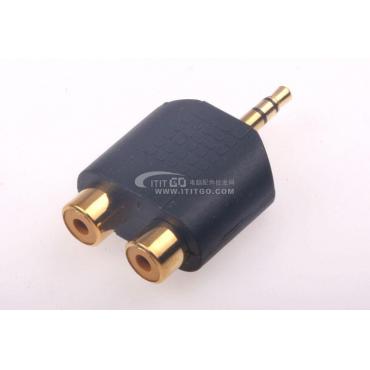 VerbindungerGoldet 3 5mm Computer handy um zwei Lotus chef Kopfhörer Redner einen punkt zwei cinch Kopf