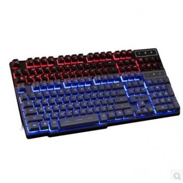 Eis wird Wolf k6 drei Farben lücke light emitting Spiel USB Tastatur Mechanische hand Bodenplatte Struktur