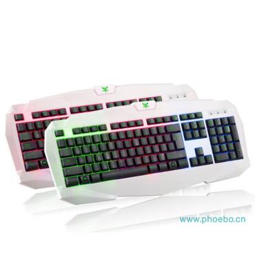 phoebe ak-8038 weißes licht Spiel Computer Tastatur USB ein Regenbogen