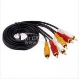 1 5 Meter drei zu drei sechs mutige Gold Lotus Kopf Audio Verbindungideo linie 3rca groß linie