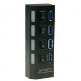 mit 4 Port Hub Deconcentrator USB3.0 Wechseln