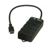 mit einem Schalter USB3.0 4 Port Hub Deconcentrator cqt-308