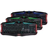 auf Fabrik USB 3 Farben light emitting Keyboard Tastatur Tastatur Leuchtstoffe Hintergrundbeleuchtung USB
