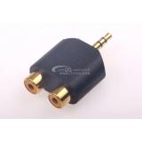 VerbindungerGoldet 3 5mm Computer handy um zwei Lotus chef Kopfhörer Redner einen punkt zwei cinch Kopf