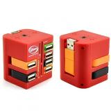 die rotation der Combo Multifunktions USB kAartenleser USB Splitter + 6 Teiler neuer