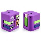 die rotation der Combo Multifunktions USB kAartenleser USB Splitter + 6 Teiler neuer