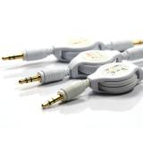3 5mm männliche aux VerbindungerGoldet Kopf Audio Lautsprecher Car Audio Verbindungerbindung linie