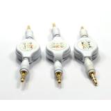 3 5mm männliche aux VerbindungerGoldet Kopf Audio Lautsprecher Car Audio Verbindungerbindung linie