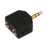 VerbindungerGoldet 3 5 männlichen einen punkt zwei weibliche Audio Lautsprecher um zwei Kopfhörer paar Stecker