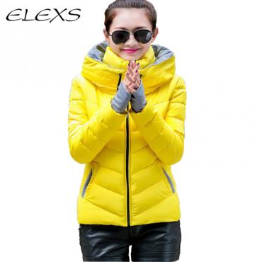 Elexs Winter tragen Damen Parkas zunehmen Farbe Damen Mäntel tw1504