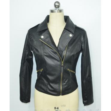neuer Frühling im Herbst Damen Jacke Schwarze Mode ist 3xl pu Leder Motorrad kurz Outwear jaqueta Feminina Damen