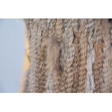 Hochwertige heiß Verkauf einzelhandel Grosshandel waschbär hund Pelzkragen schneiden Damen aus natürlichen Hasen Fell