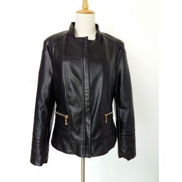 the new warme Winterjacke Baumwolle auf Hochrangige europäische Damen plus Size Lederjacke Motorrad Stil frei schif