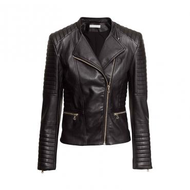 Top tragen Damen pu Lederjacke plus Grösse xs 4xl