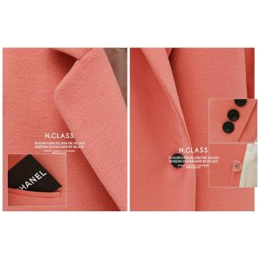 Mode Eleganten Damen langer Mantel Winter Knopf slim Wolle Mantel Kaschmir Mantel Beige Rosa Schwarze Damen Mäntel