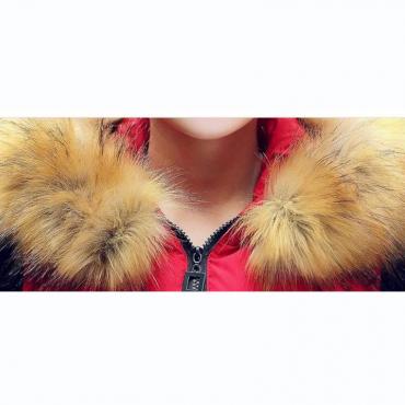 Damen Winter Weste Weste Damen lange Weste Jacke mit zwei künstlichen Pelzkragen Kapuze runter Baumwolle warme Weste