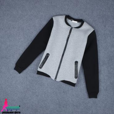 gagaopt neuer cool lässig Schwarzen volle Ärmel Print schreiben Winter Frau Jacke mit heiß Verkauf