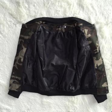 Tarnung Damen Männer liebende Harajuku Lederjacke im Herbst casaco Feminino casual Mantel weibliche