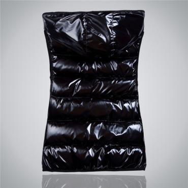 Damen Herbst und Winter fünf neue slim Kapuzen Baumwolle Weste Mode glänzend weibliche Models auf Weste