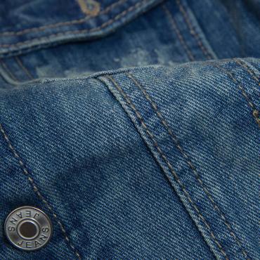 tc Damen Jeans Jacken kurzen Tops im Herbst lange Ärmel Jeans und Mantel Jahrgang hat für Damen Kleidung chaquetas