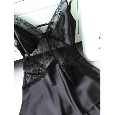 Damen sexy Braut dessous Spitzen Seite Püppchen SchlafAnzug negligé Pyjama Vintage Nachthemd MMiniRock