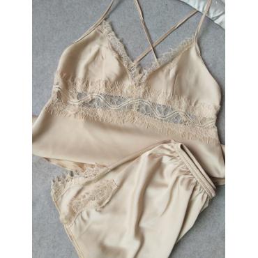 ein neuer Sommer sexy Damen Nachtwäsche Pijamas Setzt Versandkosten echte Seide Nachtwäsche Setzt Damen spit