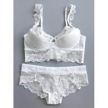 32 34 36 38 40 42 b c d Grosse Tasse FraNZösischen Spitzen BH Höschen hat Dünne Cup sexbombe Unterwäsche hat sexy desso