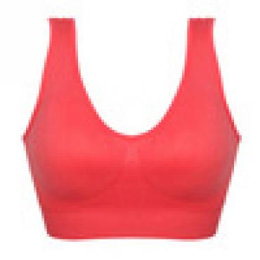Damen Sport BH Weste Gepolsterte  Pflanzliche Tops Unterwäsche 7 Farben keine kabel rim BHs