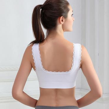 neuzugang casual Damen Feste Spitzen fitness Sport BH Gepolsterte  BH Pflanze Top stretch Weste