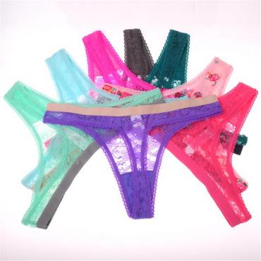 Unterwäsche Damen plus Size sexy dessous transparent und g String tangas Spitzen Höschen nicht wieder Nahtlos String