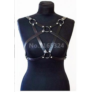 trendige Harajuku 100% handgefertigt Punk gotischen o Runde Leder geschirr körper knechtschaft fall gürtel underbust