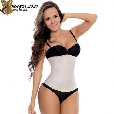 heiße latex Taille cincher Stahl ohne Taille Ausbildung Korsett Schwarz corselet underbust latex Taille trainer billige