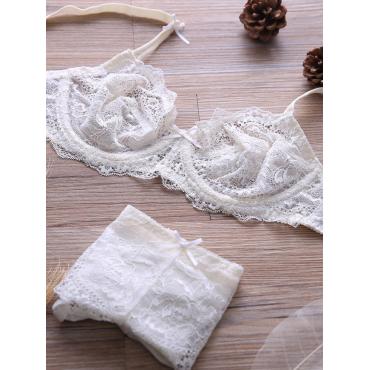 kostenLoser Versand Mode plus Size Transparente sexy Spitzen Damen und Unterwäsche Büsten Haltersatz