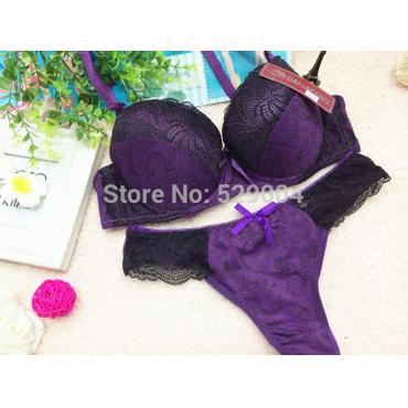 Deutet an Damen mit sexy plus Size BH und Höschen Setzt Spitzenhäubchen tanga BH Set c d e 34 36 38 sexy dessous