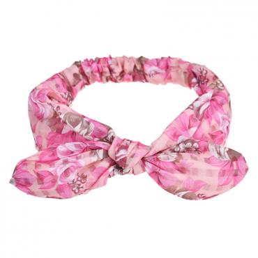 neu Design Rose Blume stirnbänder Damen karierten Haargummis causual weibliche Haar Accessoires aug3