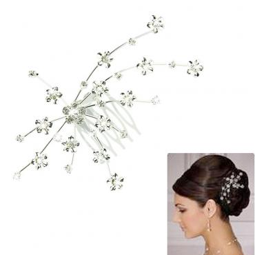neue silVer Crystal HochZeit Braut Schmuck persönlichkeit Stirnband Haarspange Haar Schmuck Accessoires best deal 1PCs