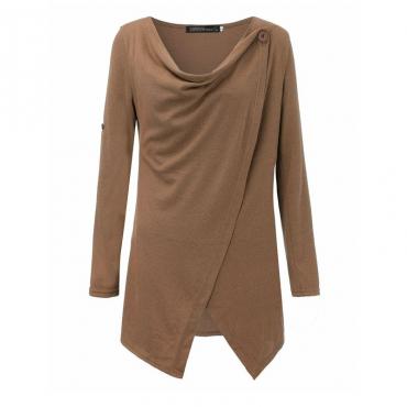 neuzugang Herbst Winter Kleidung Damen casual solide Pullover Pullover lange Ärmel o Hals aus Bluse Pulli