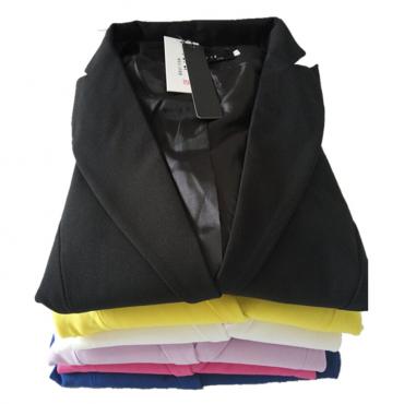 im Frühjahr neue hihg Qualitätssicherung Damen Jacke lässig Blazer slim Anzug tragen gelb Schwarz Weiss Lila