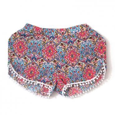 neu Damen sexy heiße Sommer hohe Taille Dame gedruckt Shorts July14