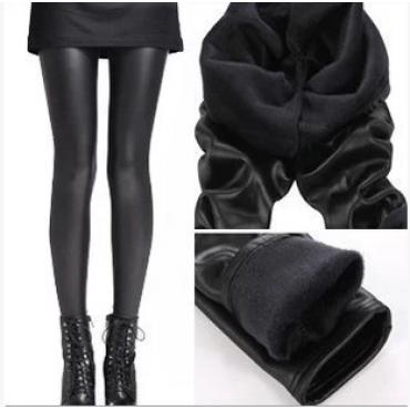 neue Verdickung Schwarze LedersTiefel Leggings skinny Hose im Winter warm Damen Hosen Winter Hosen für Frau