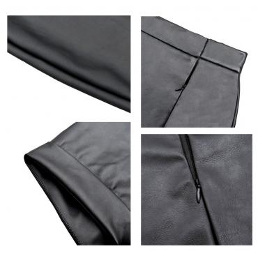 hiManjie Mode sexy Damen Bodycon Rock pu Leder kurzen Rock Schwarzen Shorts plus Size Damen Kleidung saias femini