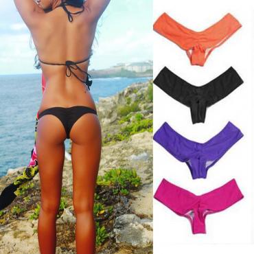 sexy v Ruched slips Damen Sommer Bikini String unterm Strand Badehose Schwimmen g String slips Lady sw545s Höschen