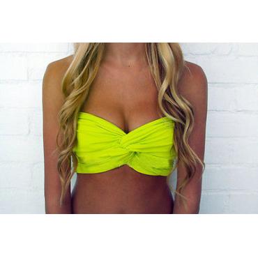 sexy Damen Strand Badehosen Gepolsterte  Bandeau Bikini Tops Badeanzug Badeanzug