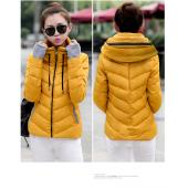 Elexs Winter tragen Damen Parkas zunehmen Farbe Damen Mäntel tw1504