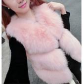 die neuen Winter Fox für Weste Faux Fell Weste Damen Jacke Nerz Weste OberBekleidung kurzen absatz Leder Gras PelzMan