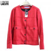 laisiyi Versandkosten neue Herbst Jacke Koreanischen Damen Wildleder Mantel slim lange Ärmel alle mit kurzen Jacken