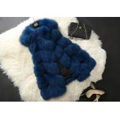 neuzugang im Winter warm fsahion lange Damen Faux fur Weste Faux Fox Fell Weste Colete Pelzmantel Feminino plus Size