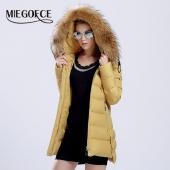 warme Jacke oder Mantel für Damen miegofce neue Winterkollektion Hochwertige weibliche warm Parka HalsBand von sable